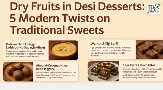 Dry Fruits in Desi Desserts: 5 Modern Twists on Traditional Sweets