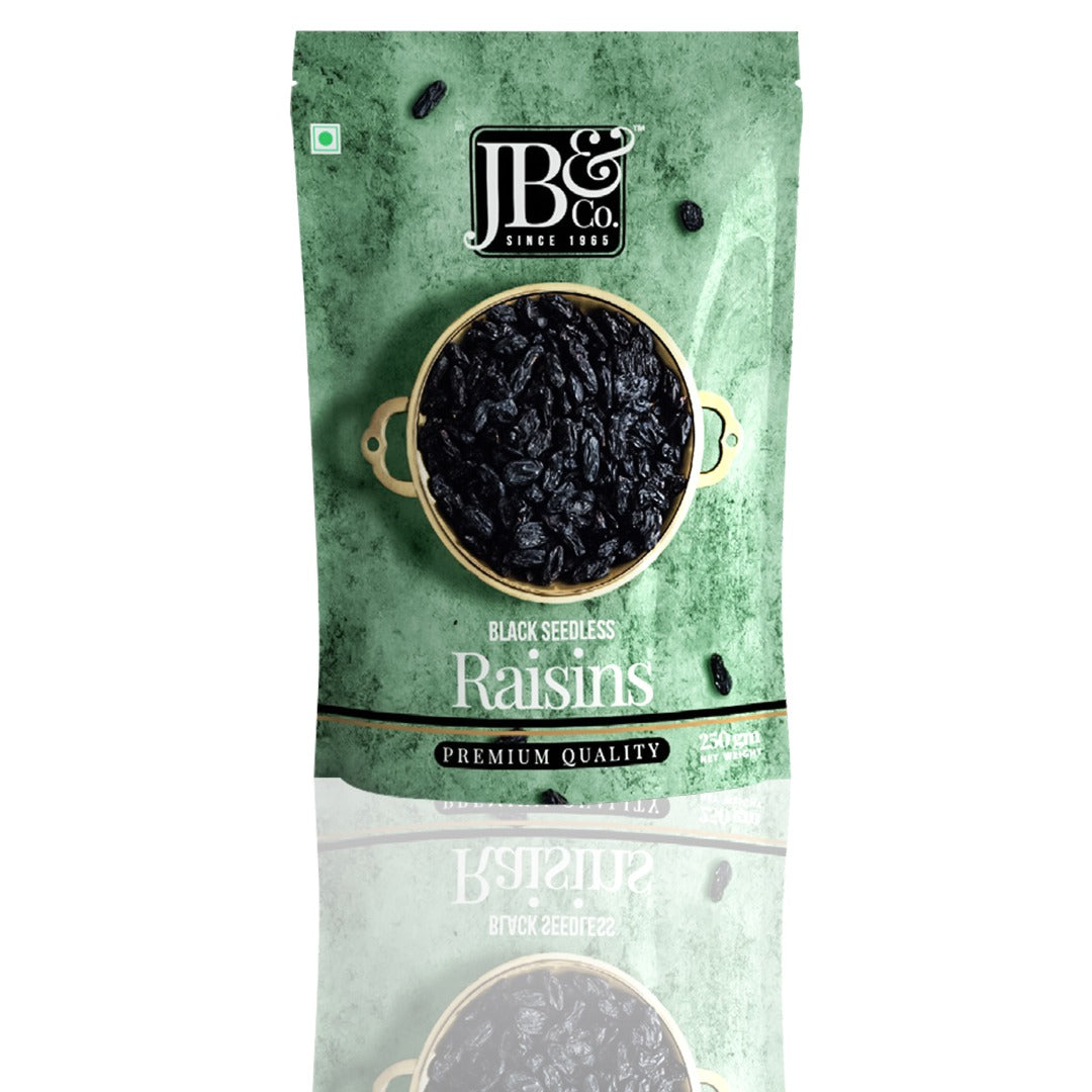 Afghan Seedless Black Raisins (Kali Kishmish) | 250g