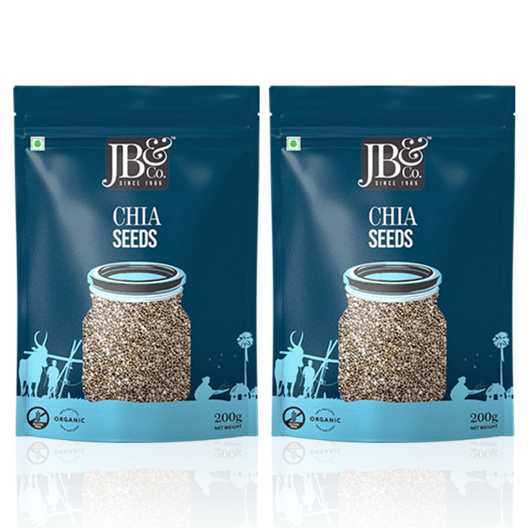 JB&CO Chia Seeds Organic (200g X 2)