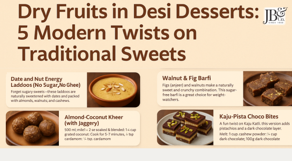 Dry Fruits in Desi Desserts: 5 Modern Twists on Traditional Sweets